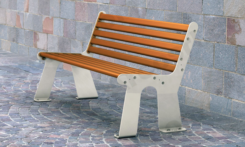 Panchina 3 posti con schienale